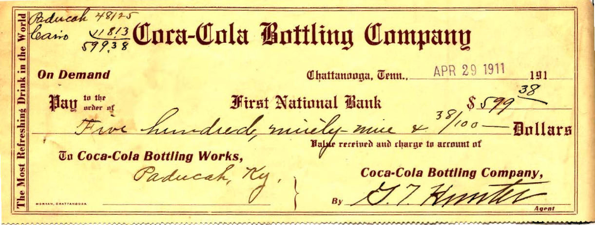 1st National Bank Coke Cola 1911